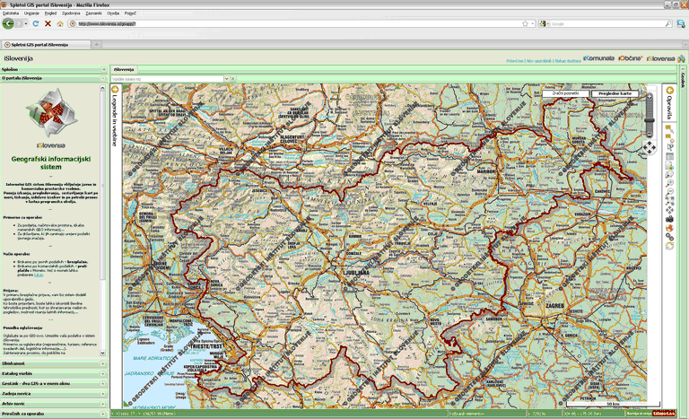 Spletni GIS portal iSlovenija