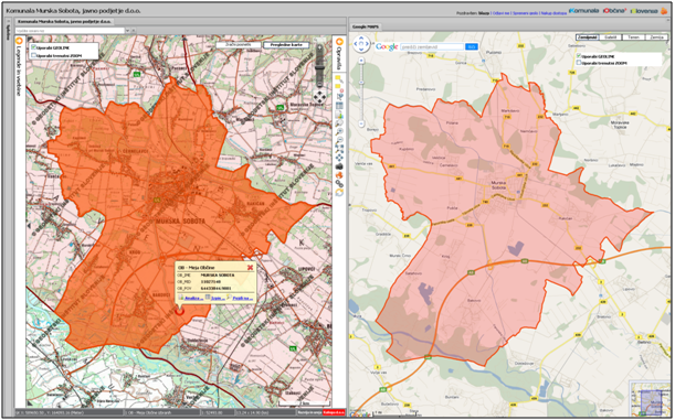 Geolink - dva GIS-a v enem oknu