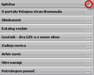 Zavihek splošno Zavihek splošno