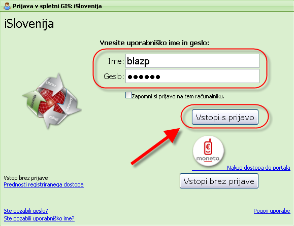 vnos_uporabniskega_imena_islovenija